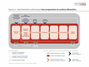 Transition bas-carbone infographie système alimentaire 